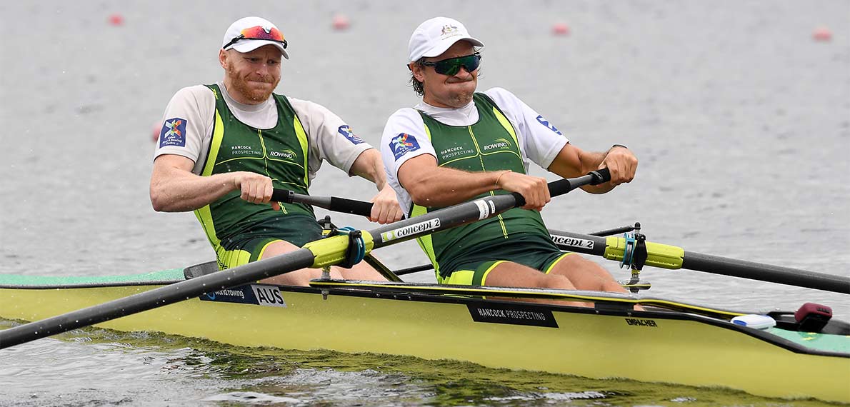 [Translate to English:] World Rowing Cup III Rotterdam M2- Gold AUS