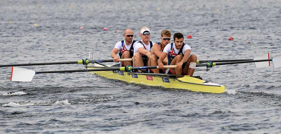 [Translate to English:] World Rowing Cup III Rotterdam M4- Silver GBR