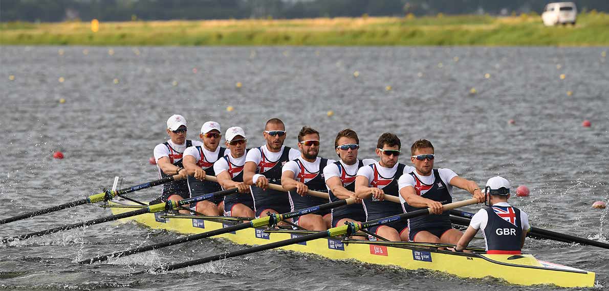 [Translate to English:] World Rowing Cup III Rotterdam M8+ Gold GBR