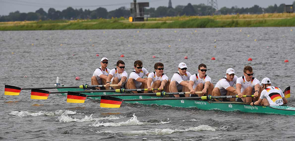 [Translate to English:] World Rowing Cup III Rotterdam M8+ Silver GER