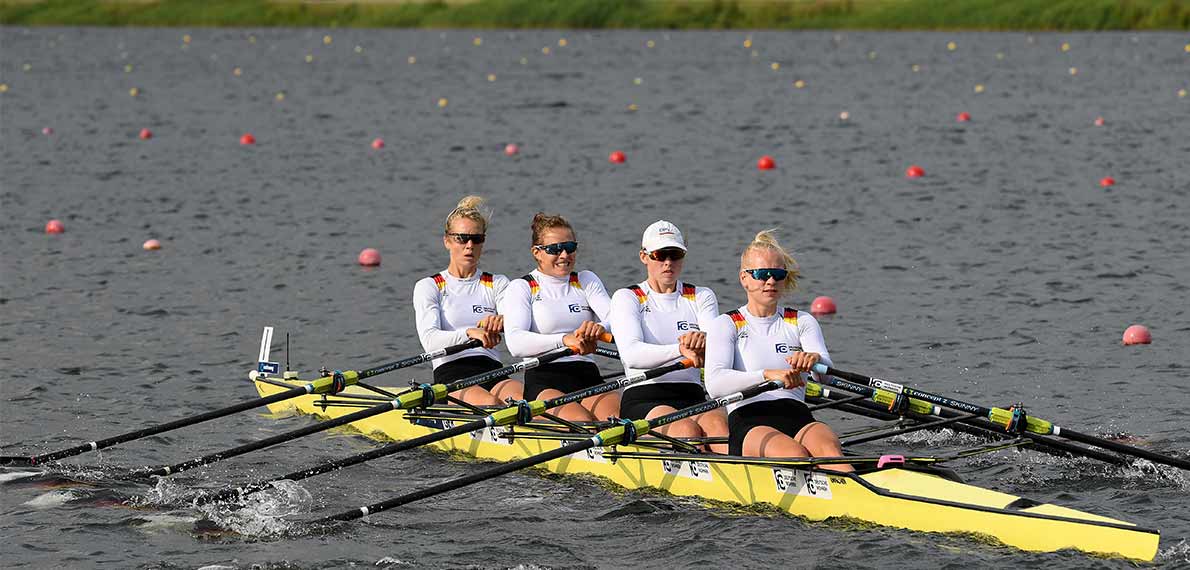 [Translate to English:] World Rowing Cup III Rotterdam W4x Gold GER